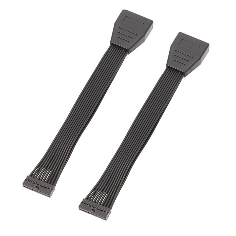 USB 3.0 Header Extension Cable Low Profile USB 3.0 Internal 19/20 Pin Header Extender Motherboard Adapter 5.9 inch