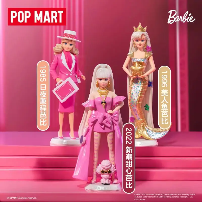 POPMART Barbie Fashion Series Handheld Blind Box Toys Trendy Fashion Mystery Box Room Decoration Girl Birthday Gift Collection view 3