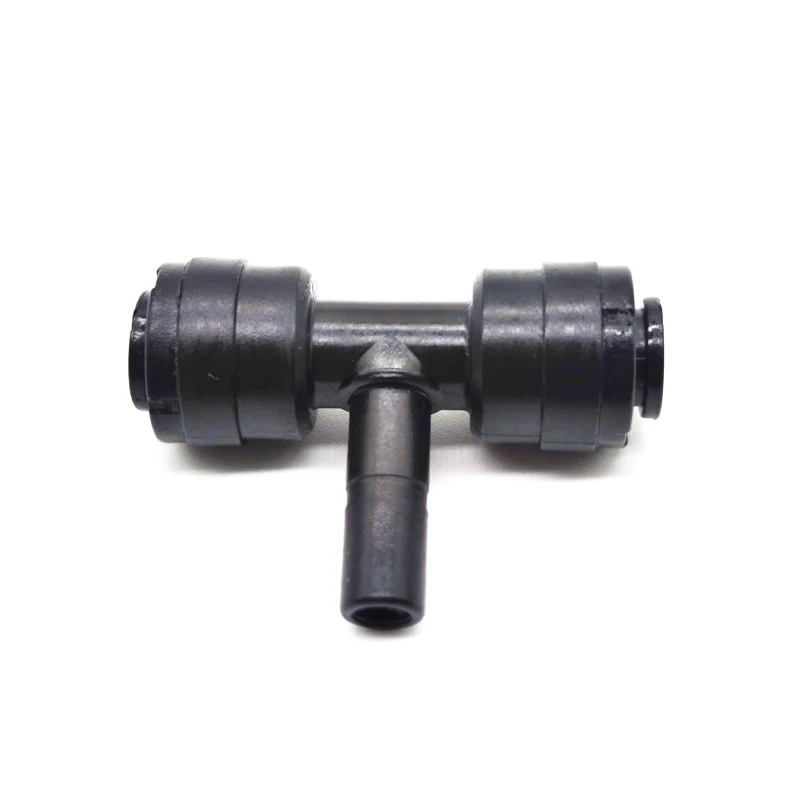 10pcs 1/4 Inch OD T-Plug to PE Tube Quick Connector for Garden Water Mist RO Reverse Osmosis System - Water Distribution