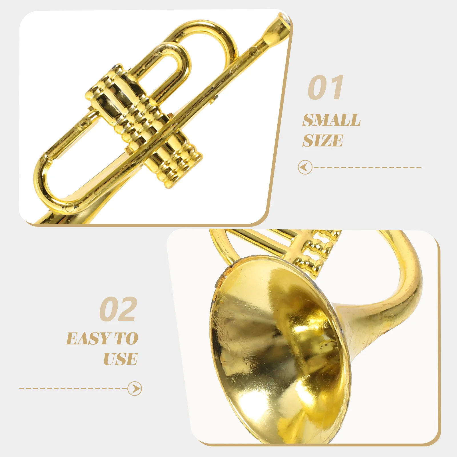 

12pcs Mini Wind Instruments Ornament Set Christmas Tree Hanging Decorations Small Musical Instrument Models For Party Xmas