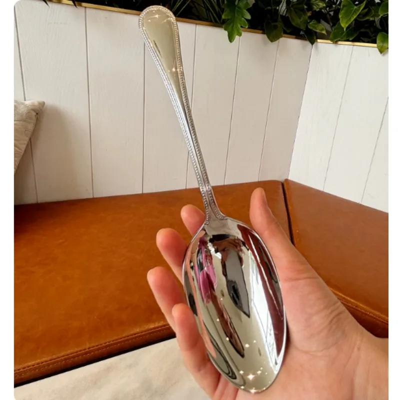 Food Grade Stainless Steel Large Long Handle Serving Spoon Household Soup Spoon