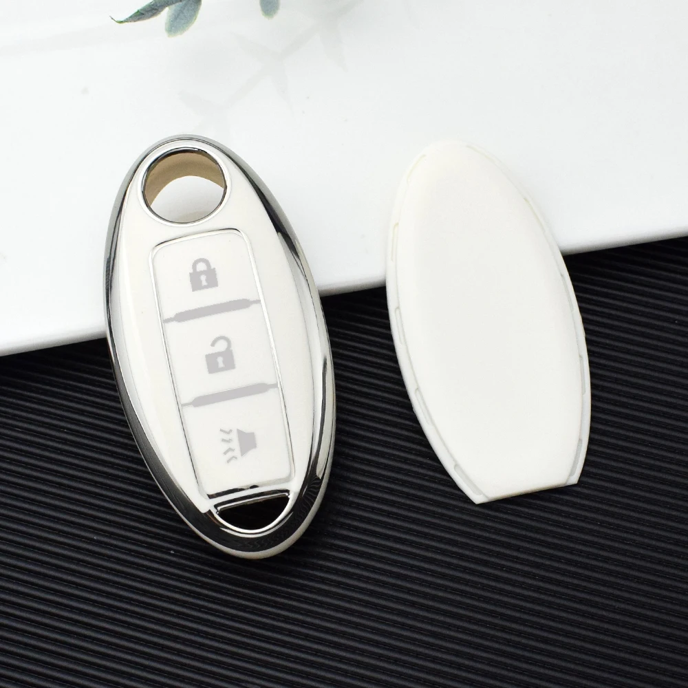 3 Buttons TPU Car Remote Key Case Cover for Nissan X-Trail T32 T31 Qashqai Juke J10 J11 Kicks Tiida Pathfinder Note Shell Fob