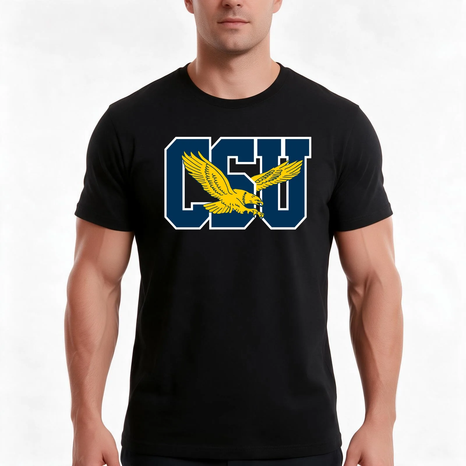 Coppin State Eagles T-Shirt, Summer Casual Cotton Tee, Oversized Streetwear Tops, Vintage Graphic Print, Loose Fit Short Sleeve