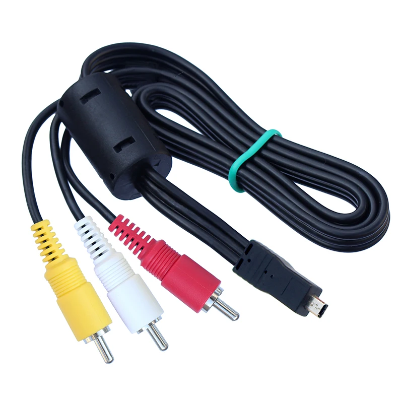 UC-E6 Camera Mini 8 Pin  AV RCA Digital Camera Camcorder Cable  for Nikon CoolPix Fuji Panasonic