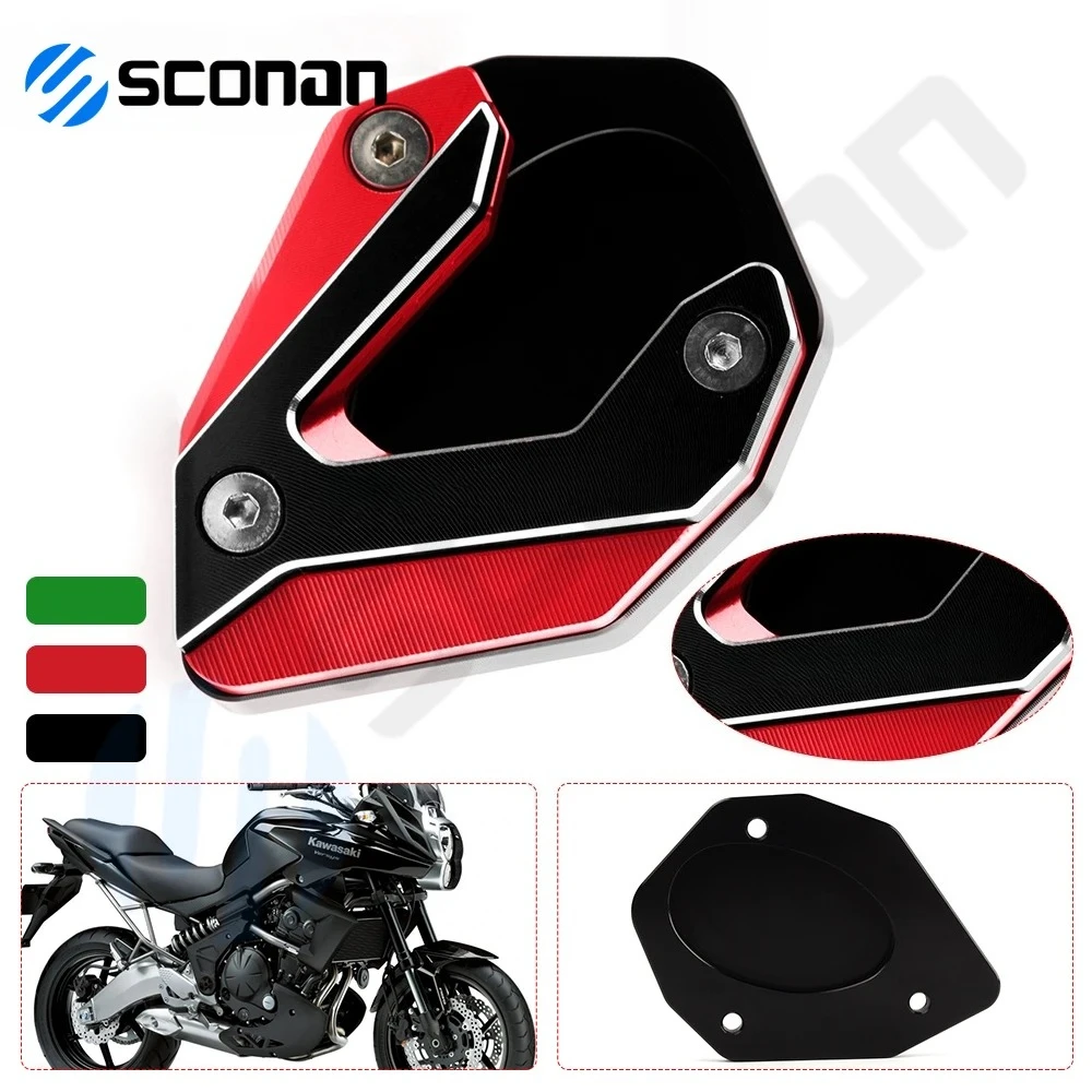 

For Versys VersysX Versys1000 1000 Versys-X 2019 2020 2021 2022 Kickstand Kick Stand Plate Foot Aluminum Sidestand Extension Pad