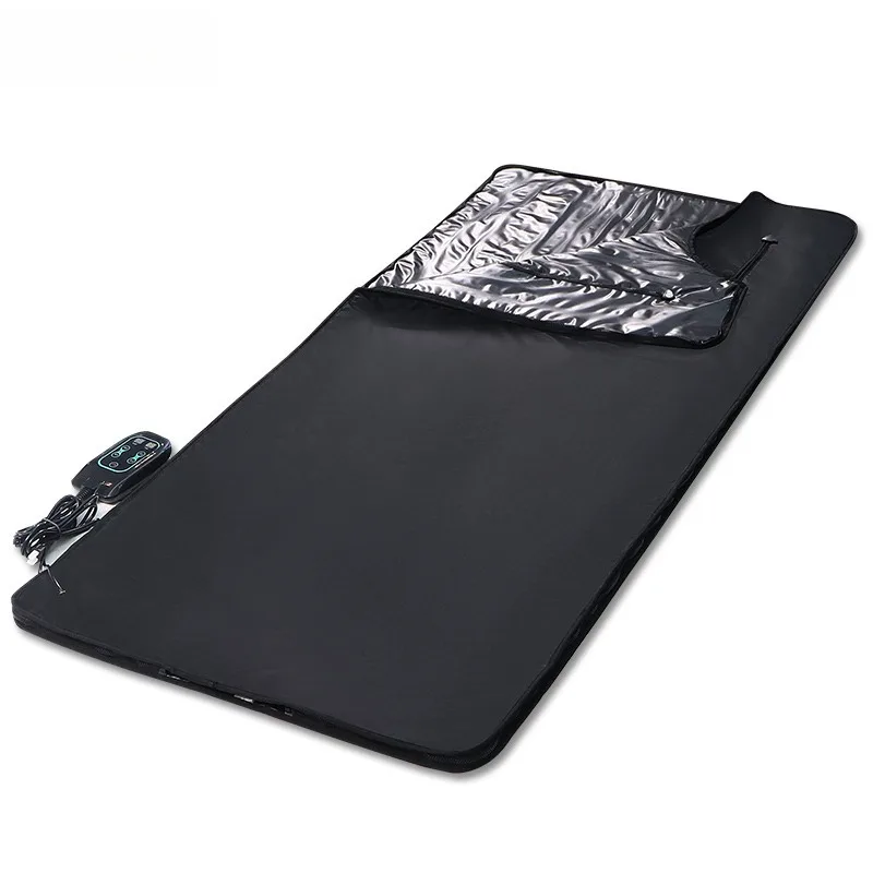 The most popular household single infrared sauna blanket with zipper for body and face,  plastic zipper