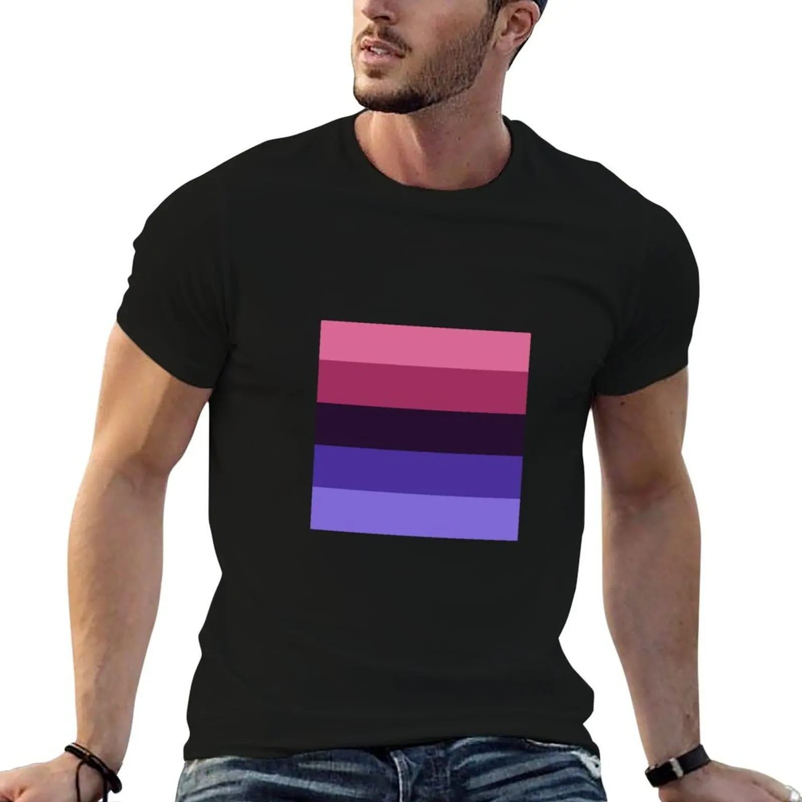 

Omnisexual Pride Flag T-Shirt man t shirt cotton t shirts cotton 100% T-Shirt