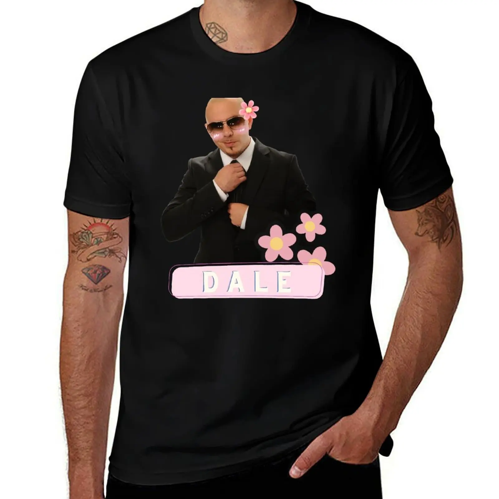 

Pitbull Mr Worldwide Flower T-Shirt t shirt man luxury t shirt personalised anime t shirts oversize T-shirt