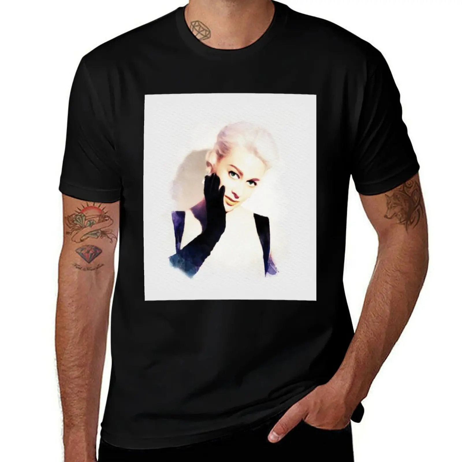 Martine Carol T-Shirt Simple Trendy Casual T-Shirt