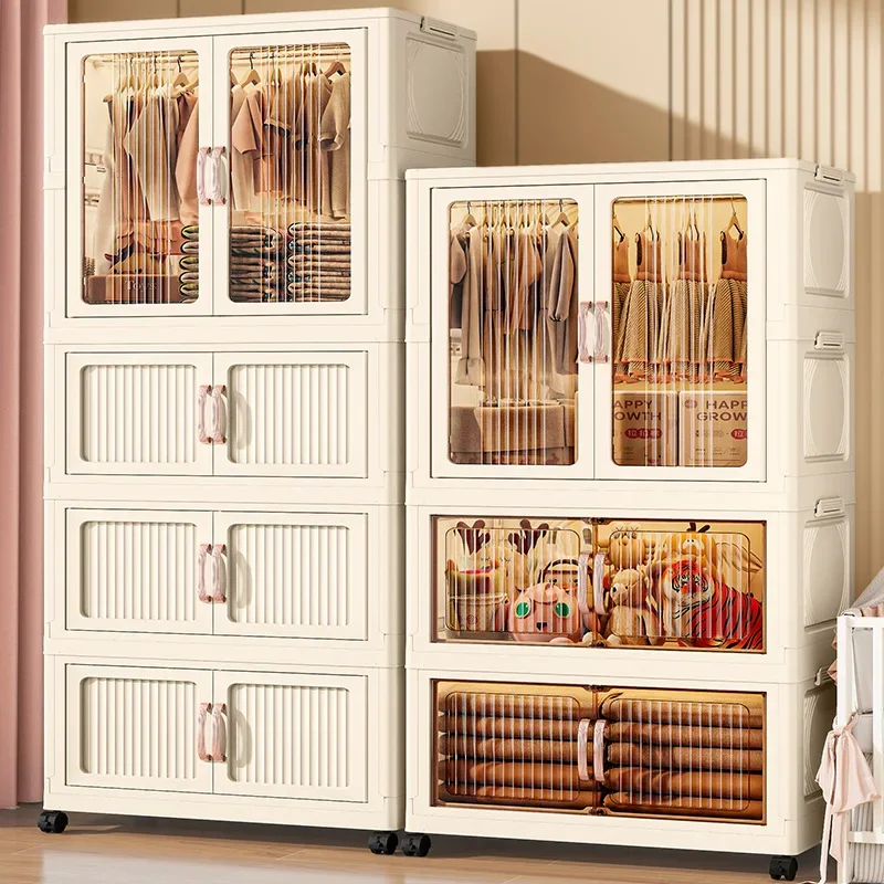 

Wardrobe Storage Closet Cabinet Children Baby Clothes Storage Organisation Wardrobe Bedroom Living Room Toys Storage Locker