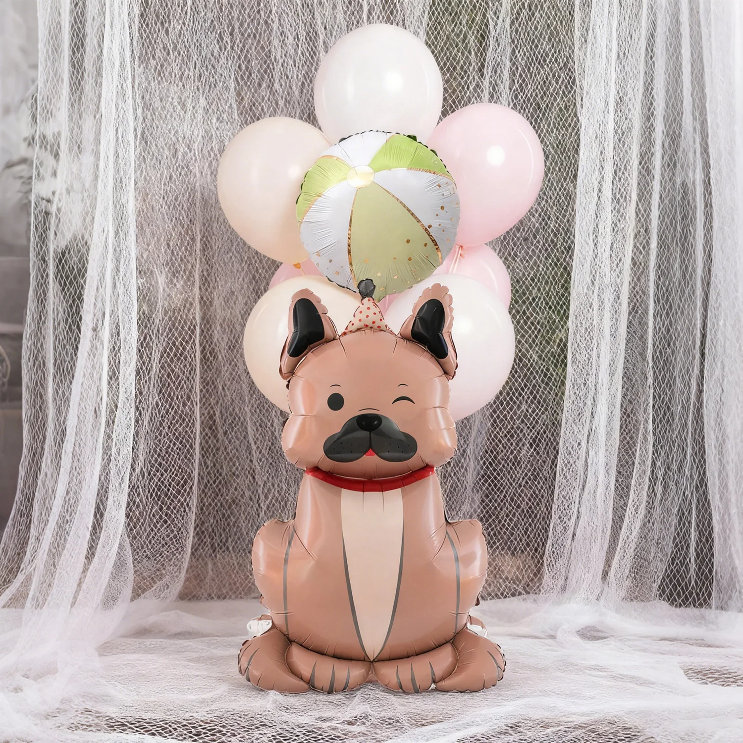 Dog Balloon Set Dog Theme Birthday Party Decoration Cute Animals Dog Aluminum Foil Balloon Pet Party Birthday Decoration