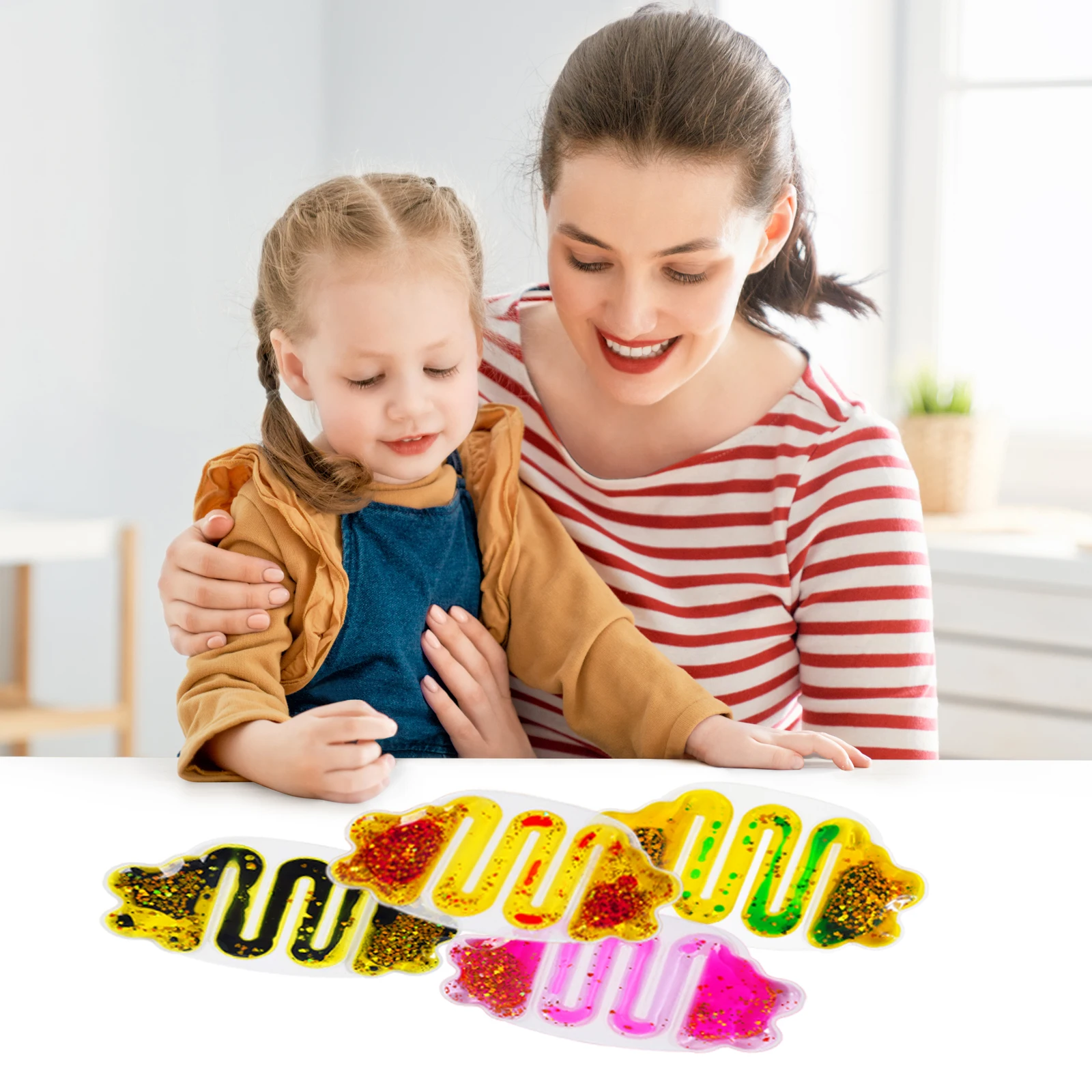 

Мягкая сенсорная игрушка для аутизма, тактильная и визуальная поддержка для детей, надувные водные игры, игрушки для взрослых, 4 шт.