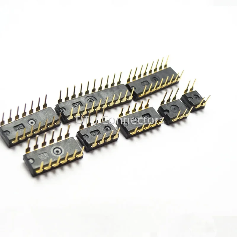 10PCS 2.54MM KI BLACK Gold 1/2/3/4/5/6/8/10 Position Bit DIP Switch Doule Row PITCH Slide Switches KI-01/02/03/04/05/06/08/10