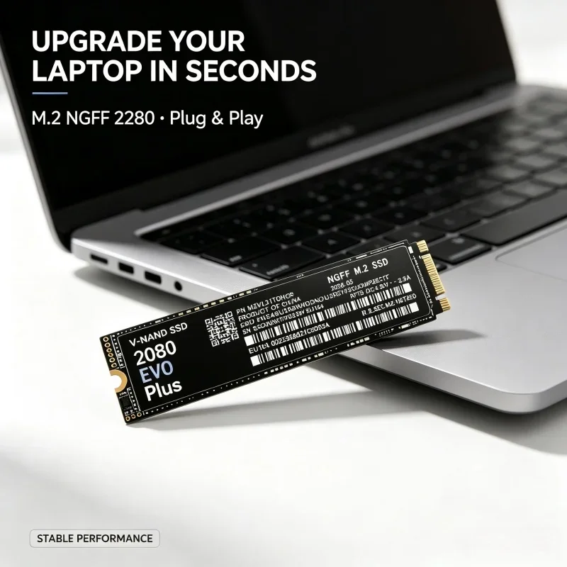 2026 2080 EVO plus Inside Solid State Drive NGFF M2 SATA3 SSD 4TB 2TB 1TB 500GB Internal Solid State Disk for Laptop Desktop M2