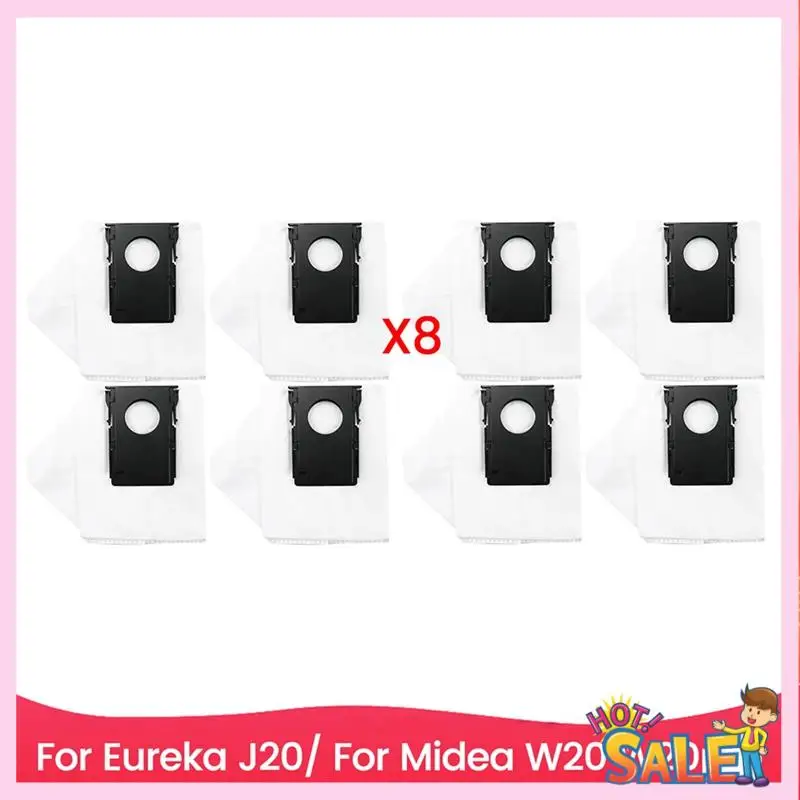 

8 шт. пылесборник подходит для запасных частей для пылесоса Foreureka J20/Midea W20 W20pro