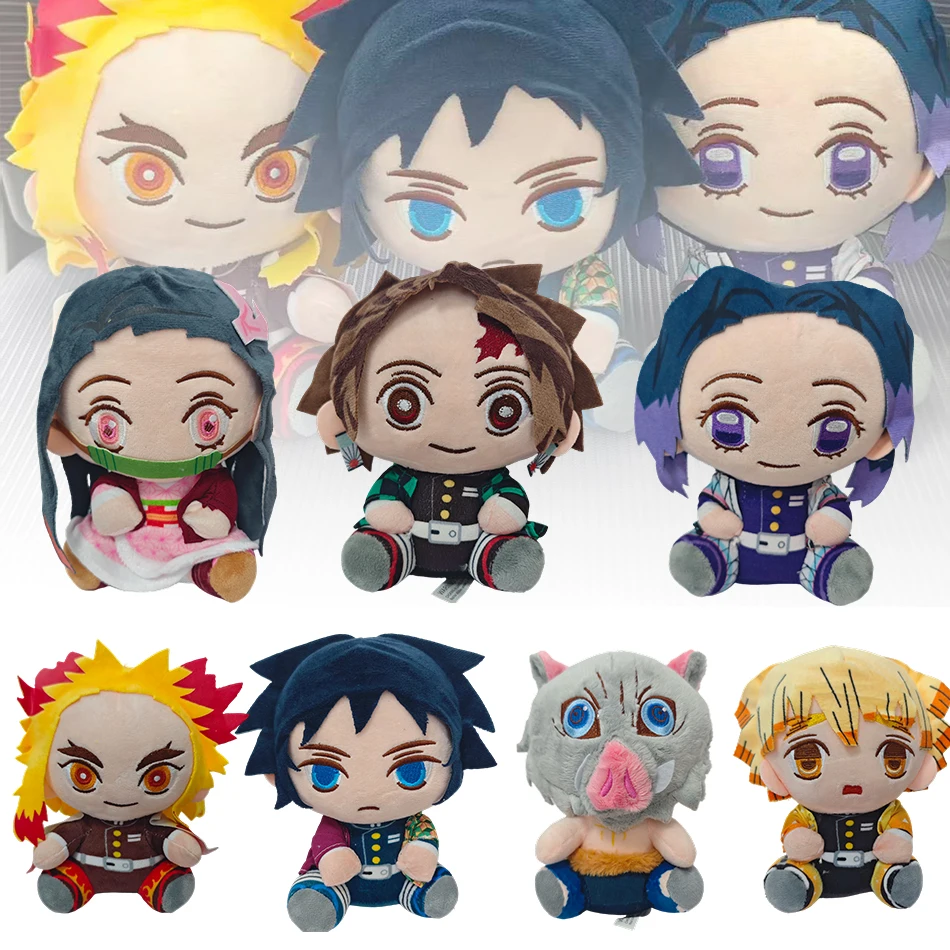 

20cm Hot Anime Demon Slayer 7styles Plush Dolls Kimetsu No Yaiba Kamado Tanjirou Nezuko Zenitsu Kyoujurou Toys Gifts In Stock