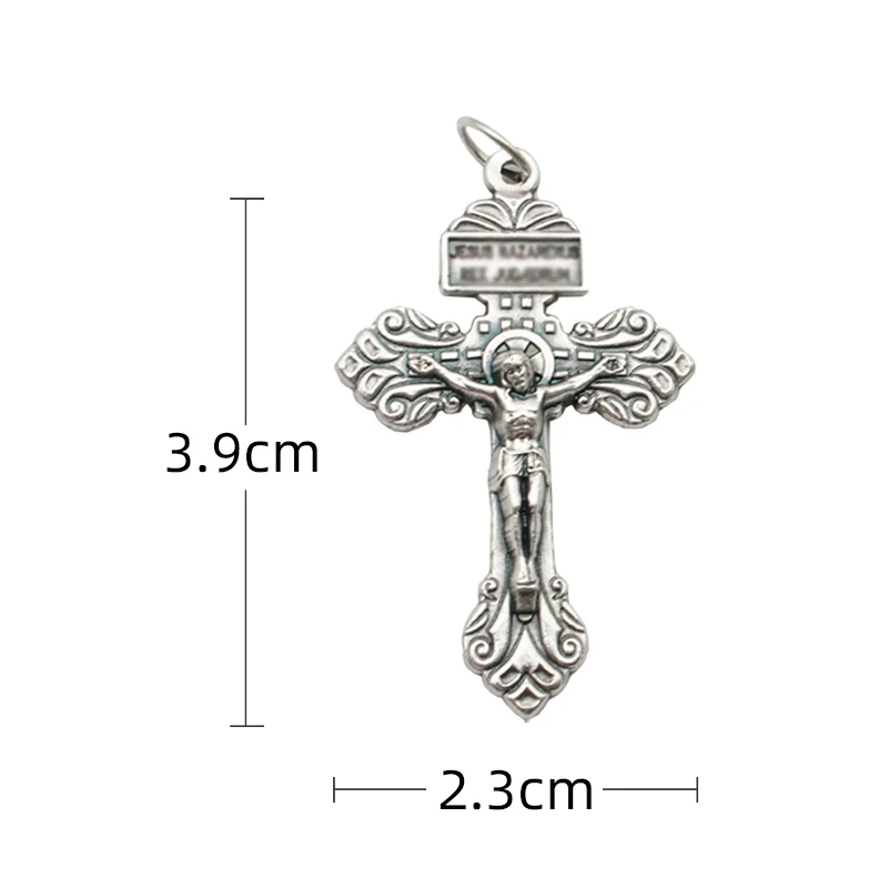 Bittern Cross Pendant for Jewelry Making Women Euro-American Fashion Christianity Neclaces Bracelets Rosary DIY Accessories