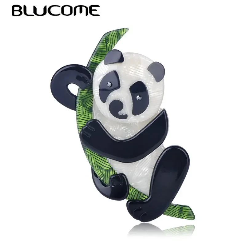 

Детская Брошь-панда Blucome, Бамбуковая брошь в форме панды, акриловая булавка, Ювелирное Украшение для шляпы или шарфа, повседневный подарок, 2019