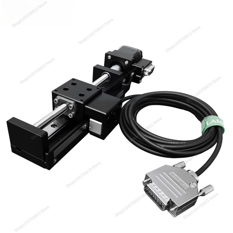 For PT-GD4040 High-precision Electric Translation Stage, Small Size Grating Ruler Displacement Stage Stroke 80mm