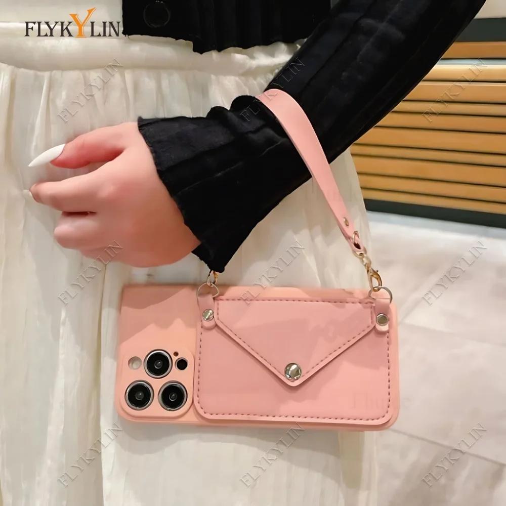 Mode Armband Brieftasche Telefon Fall Für Xiaomi Redmi 14C 13C 5G 12C 10C 9C A3 A2 A1 12 10A 9 Stoßfest Silikon Handtasche Abdeckung