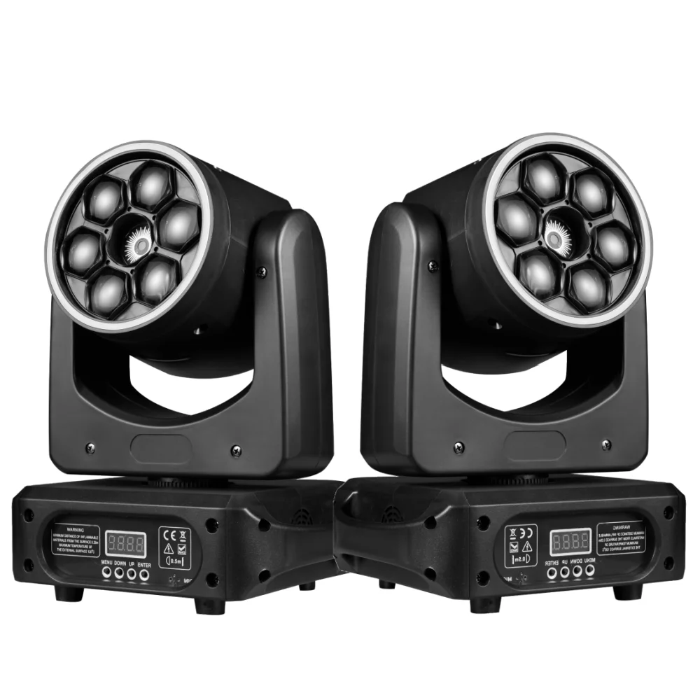 2pcs/LED Beam+Wash Six Bees Eyes 6x15W RGBW DMX512 Stage Effect Lighting Good For Disco DJ Party KTV Dance Floor Clubs