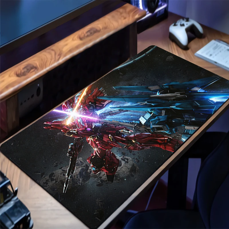 

Mouse Pad Office PC Accessories HD Keyboard Mat Anime Pattern Anti-slip Rubber Mechanical Warrior Gundam Mousepad Gamer Desk Mat