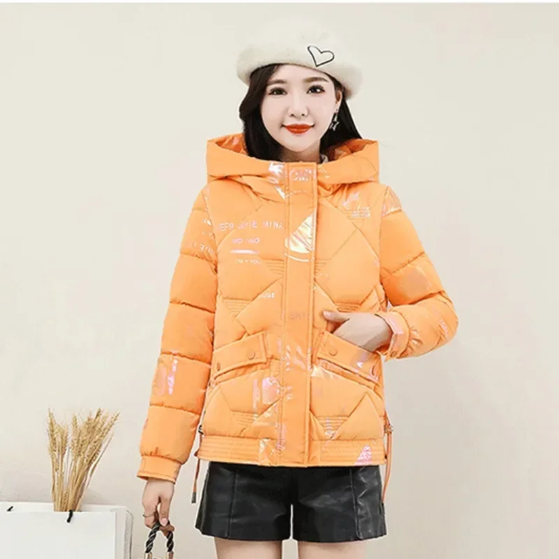 Women's Parkas Coat Elegant Style 2024 Winter New Colorful Bright Thick Non Washable Cotton Regular Women Clothing Winter M-XXXL