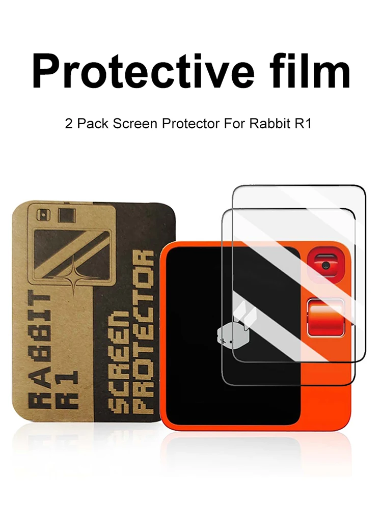 2 حزمة حامي الشاشة 2.88 بوصة التغطية الكاملة الزجاج حامي الشاشة فيلم المضادة للبصمة لجهاز أرنب R1 AI 2024 #5