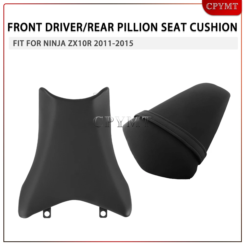 

Fit For NINJA ZX10R 2011-2015 2014 2013 2012 Motorcycle Front Driver Rider Seat Saddle Cushion Passenger Rear Pillion Seat