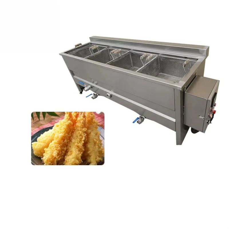 Customized Automatic Continuous French Potato Chips Batch Fryer Fryer Frying Machine
