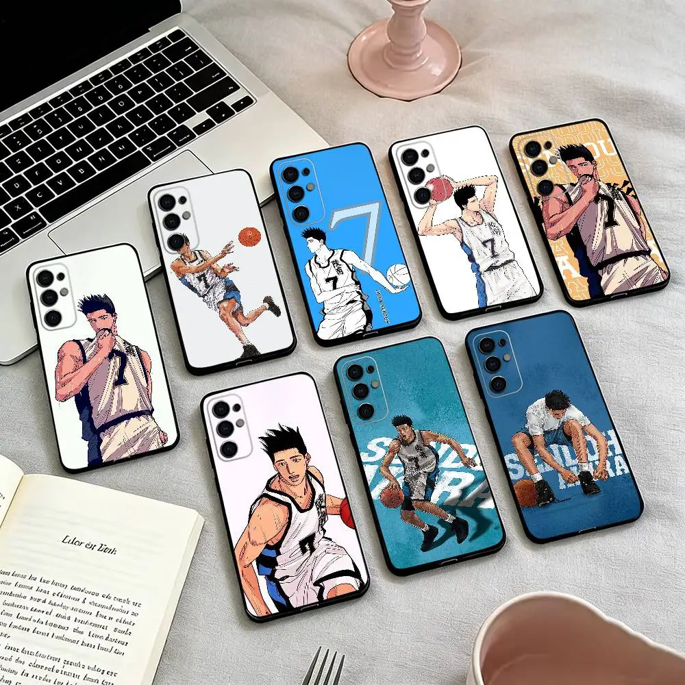 

Slam Dunk Akira Sendoh-h Phone Case For Samsung S25,S24,S21,S22,S23,S30,Ultra,S20,Plus,Fe,Soft Silicone Black Cover