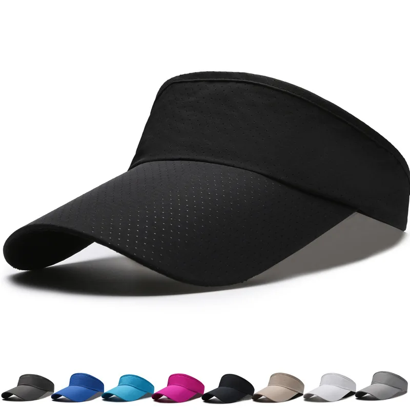 Sonnenblende Hut Frauen Kappen Sport Quick Dry Sonnenhüte Visier Sport Leere Top Sonnencreme Visiere Sommer Hüte Für Frauen Männer Strand Sonnenhut
