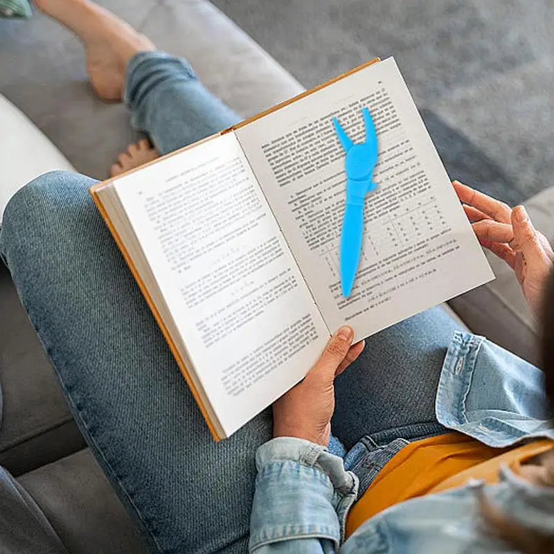 Silicone Book Markers Crab Claw Bookmark Funny Bookmark Creative Bookmark Book Accessories For Women Men Kids Teachers Readers
