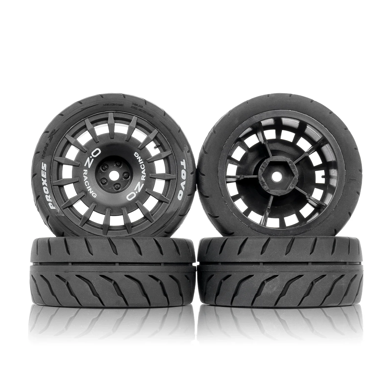 Adaptateur de pneus 12mm, 4 pièces, modèle de voiture télécommandé pour pneu de Tension 1/10 TAMIYA XV01 TT02 W217