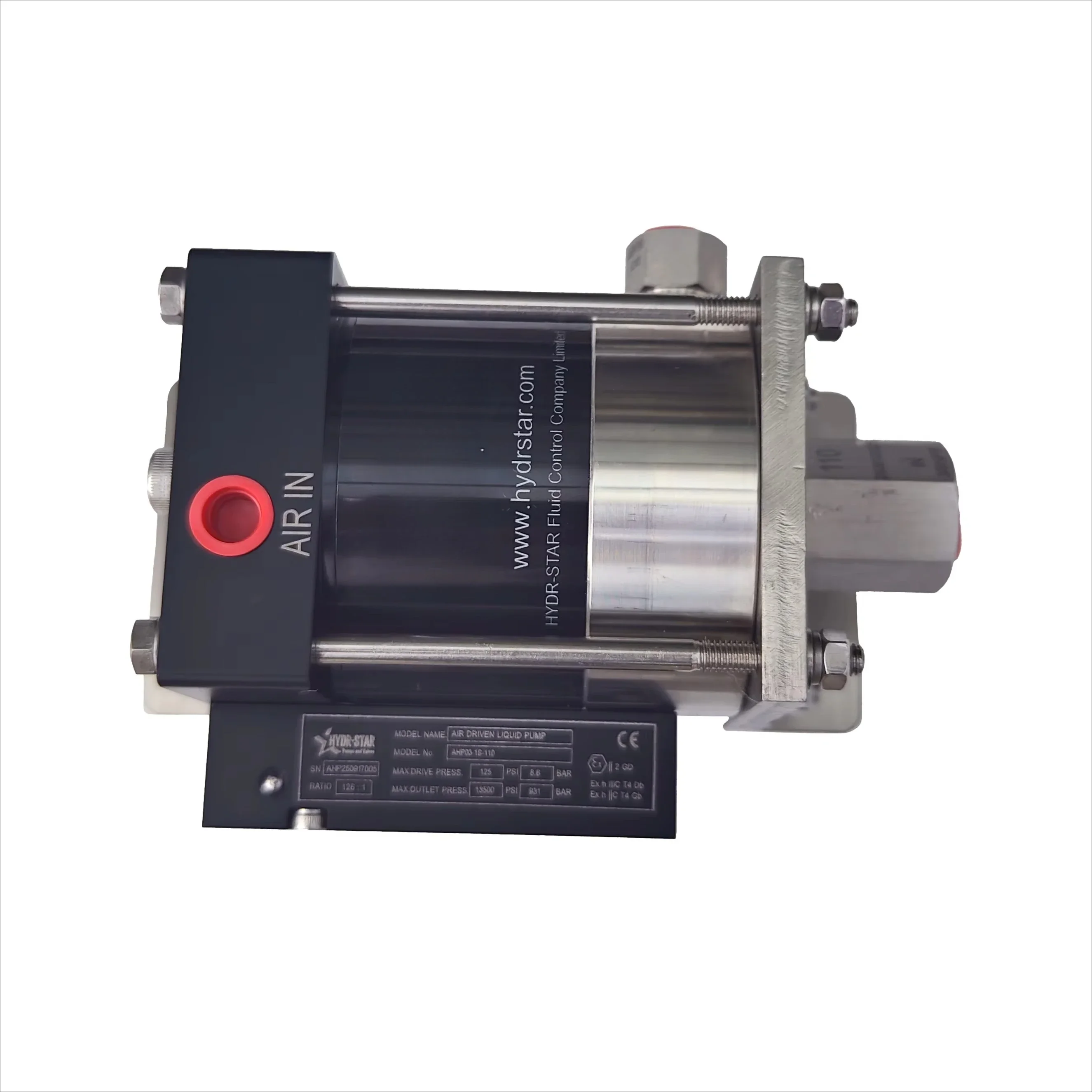 Pneumatic Driven Liquid Pump Similar Haskel Max 2600PSI Hydro High Pressure Testing Pump Air Operated Liquid Pump