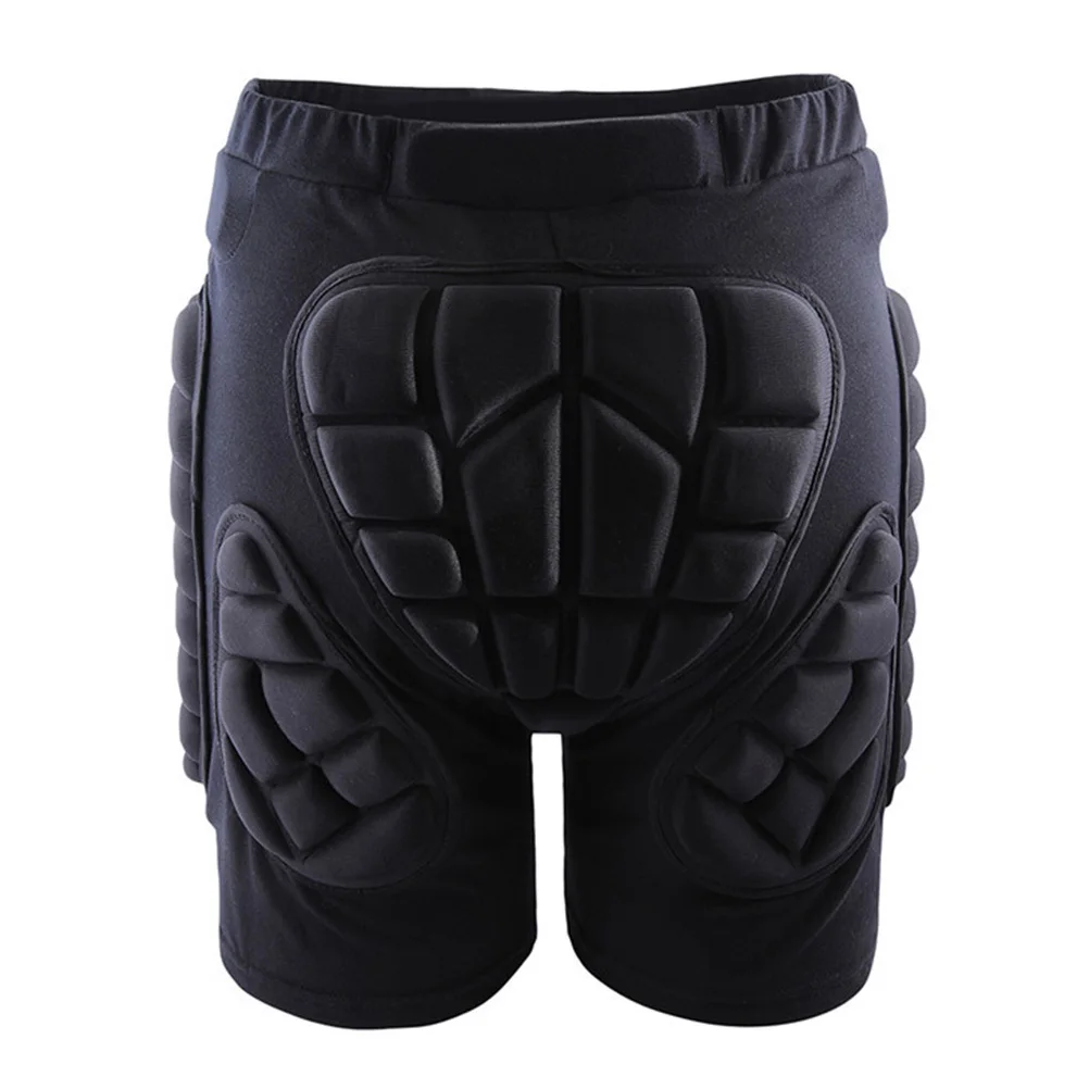 Anti-Fall Pants Ski Snowboard Cycling Hockey Girdles Skate Riding Protective Gear Padded Impact Resistant L Black
