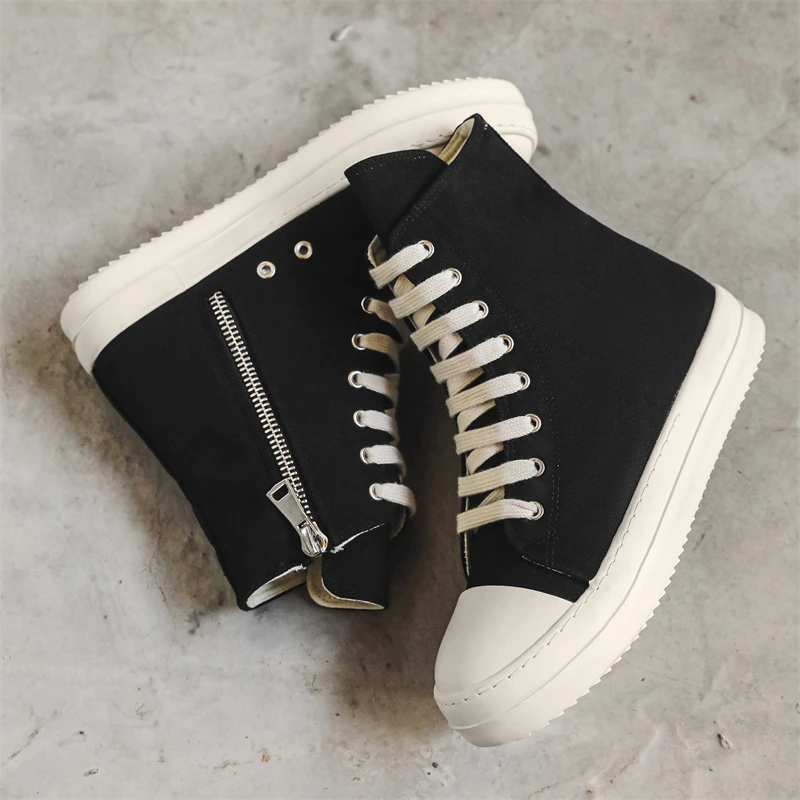 2024 Spring/Summer New High Top Canvas Shoes Korean Edition Versatile Breathable Sports Board Shoes