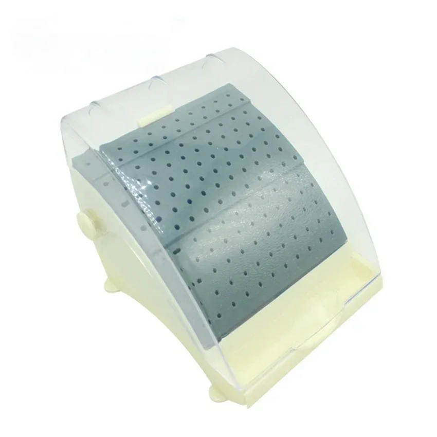 

142 Holes Dental Bur Holder Autoclave Sterilizer Box Disinfection Box With Dust Cover and Pull-out Drawer