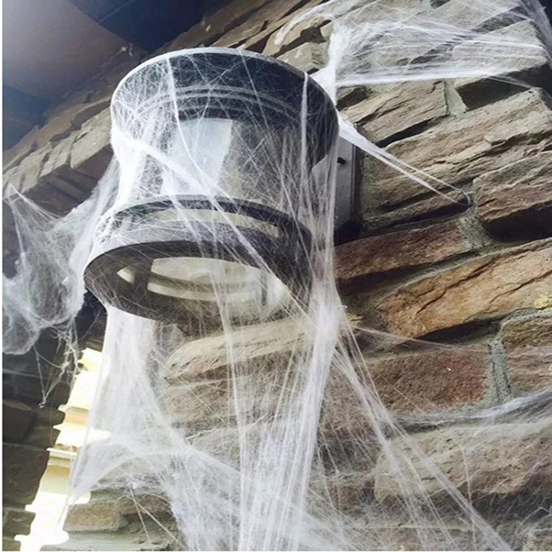 Halloween Spider Web Silk Party Decor Indoor Outdoor Spooky Giant  Cobweb Super Stretch For Home Wrap Decoration