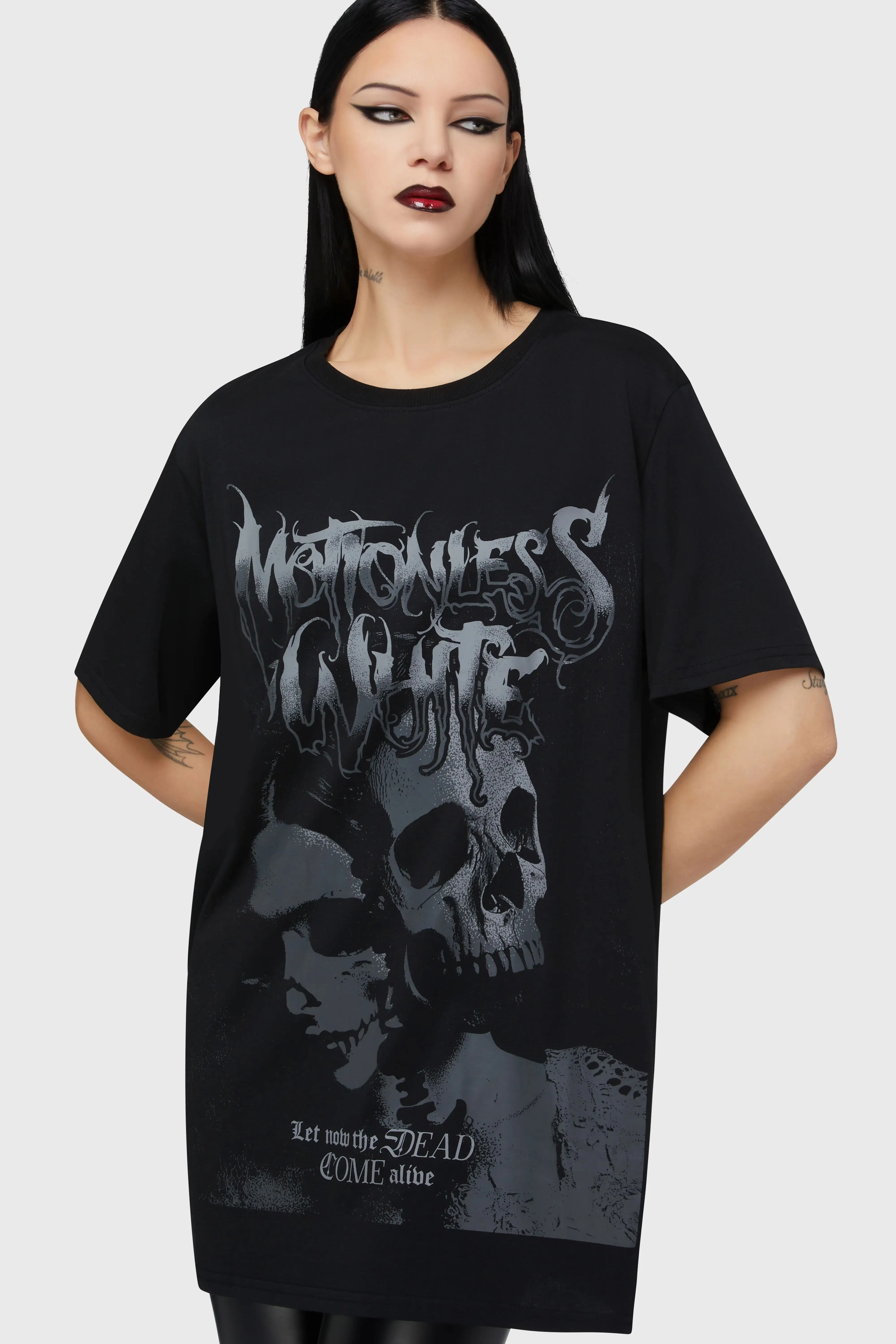 Blind Mind Gothic Tattoo Art Retro-Stil Sommer Casual T-Shirt Herren und Damen Luxusmarke Top 2026 – Detail 7