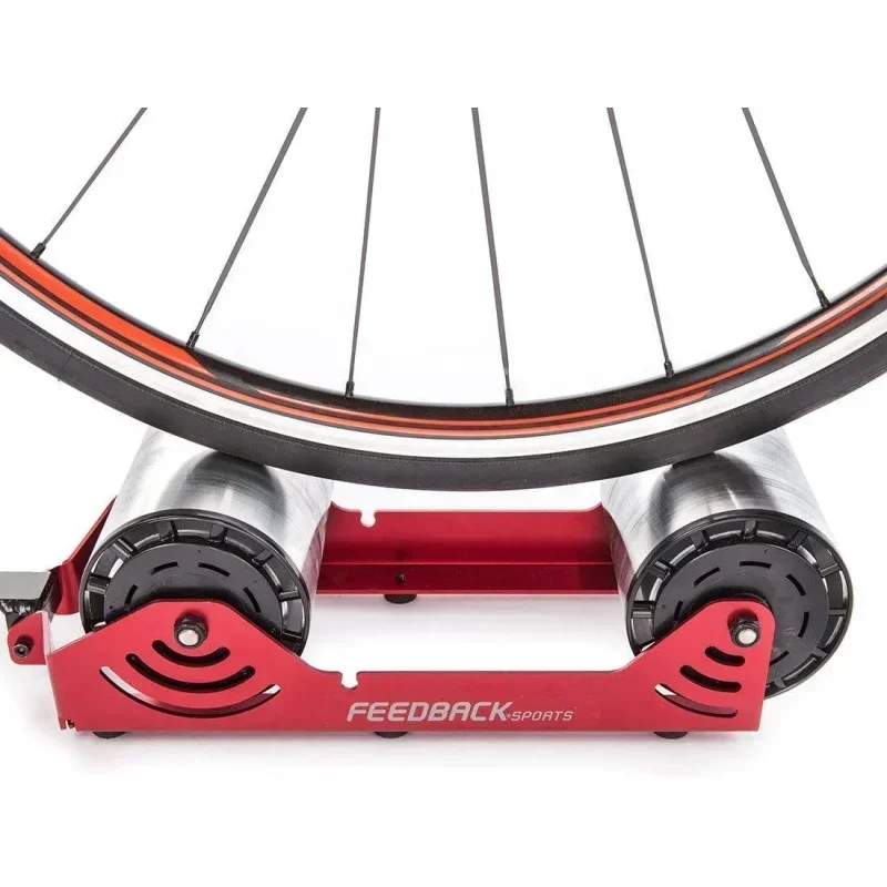 QWFeedback Sports Omnium Over-Drive Portable Bike Trainer with Travel Bag,Red