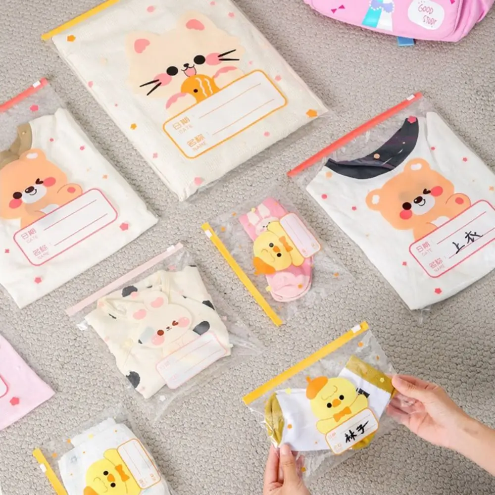 10PCS Multi-size Storage Bag Classified Portable Classified Sealed Bag Baby Clothes Storage Baby Cloth/Diaper Pouch Travel view 5