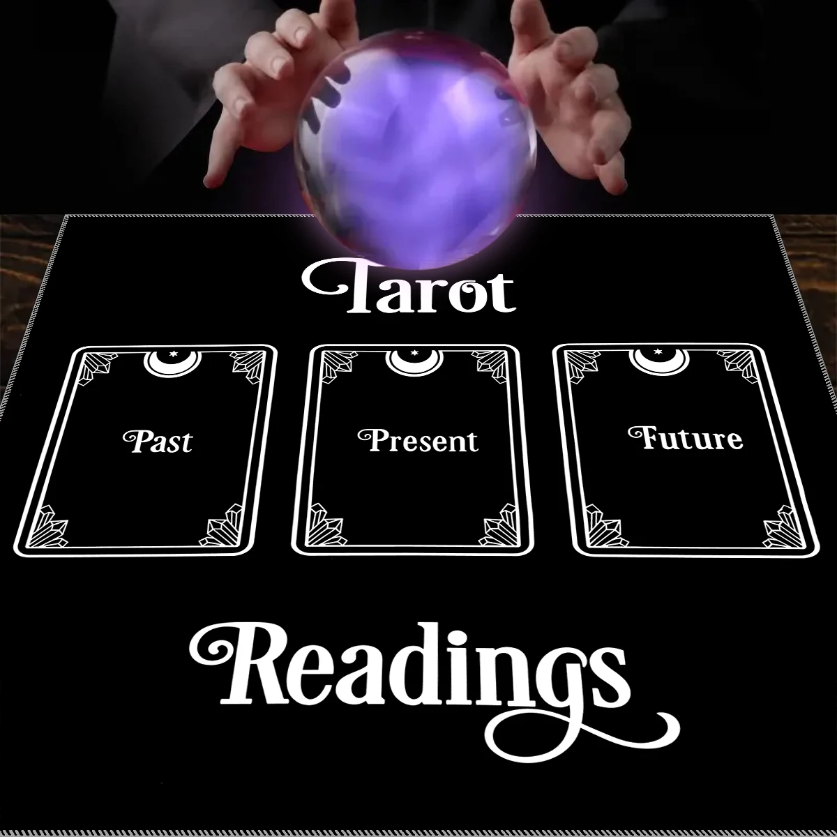 1 Stück Tarot-Tischdecke, keltisches Kreuz-Tarot-Tischdecke für Wahrsagereien, geheimnisvolle Tischdecke zur Altardekoration – Detail 21