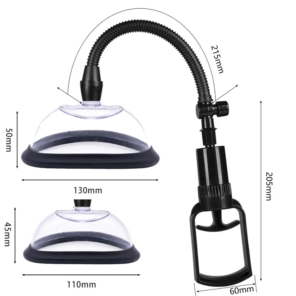 Breast & Buttocks Enhancement Pump Lifting Vacuum Suction Cupping Therapy Device Pussy Pump Stimulate Butt Enhance Cupping Cups