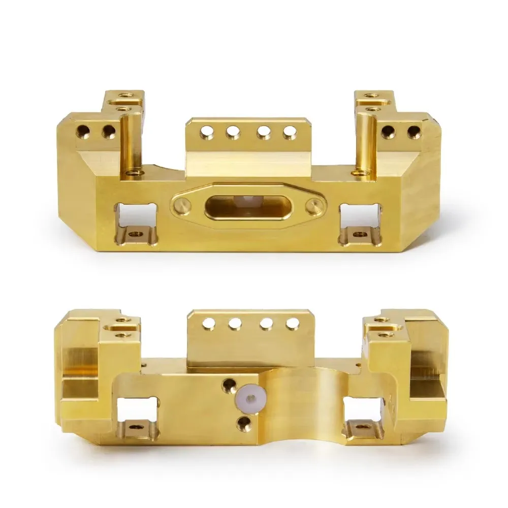 TRX-4 CNC Aluminum Multifunctional Front Bumper Mount Servo Winch Brass Mount Upgrade Parts for 1/10 RC Crawler Traxxas TRX4 Cou