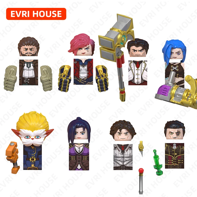 Hot Game Mini Action Figures Anime Movies Bricks Assembly Building Blocks Toys for Children