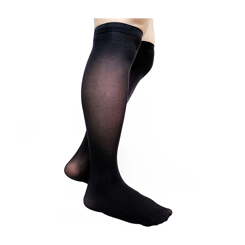 

Мужские мягкие носки выше колена, тонкие сексуальные мужские чулки для геев, мужские деловые формальные платья, костюм, носки, брендовые новые модные носки