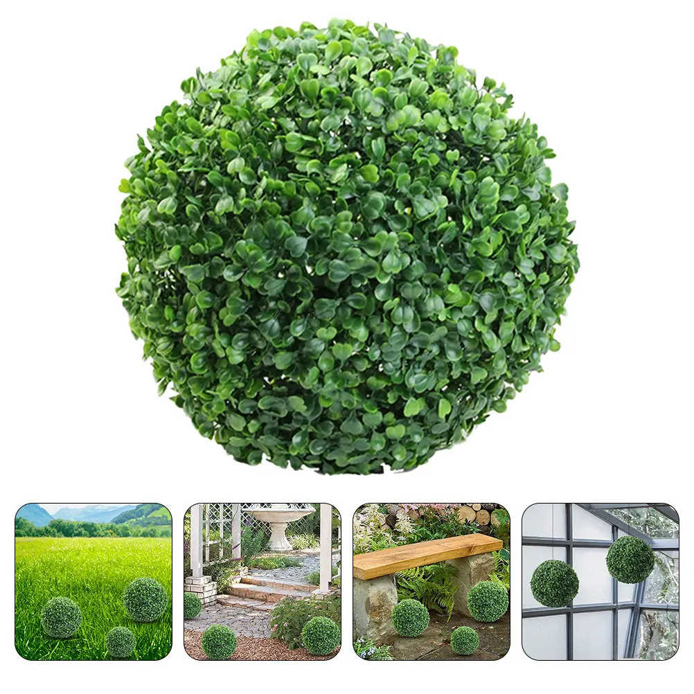 

Fake Plant Ball Pendant Exquisite Design Artificial Topiary for Home Decor Plastic Plant Topiary Balls Party Supplies