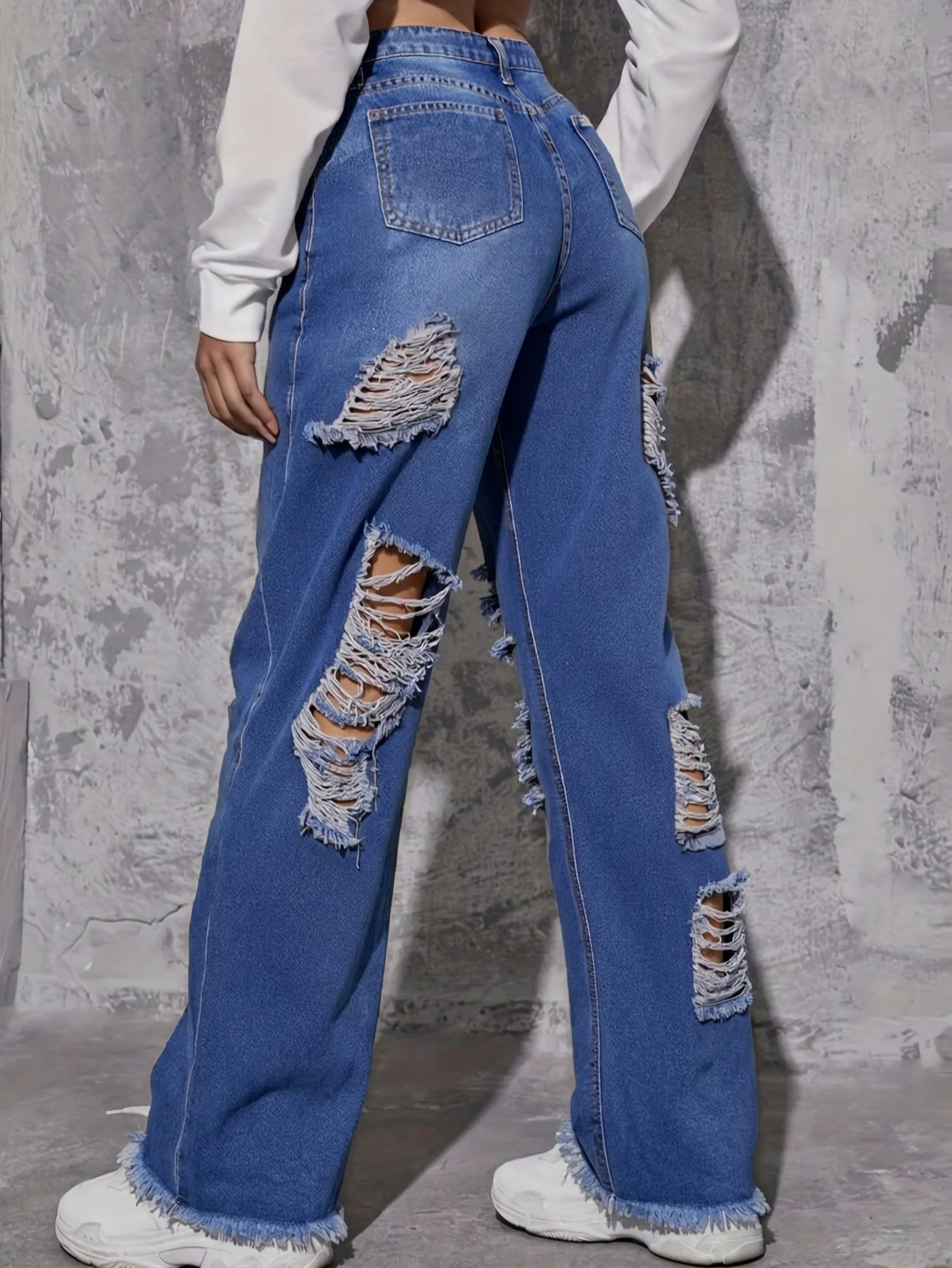 Trendy Women's Ripped Jeans Pa - đánh giá và giá Street Fashion Reviews