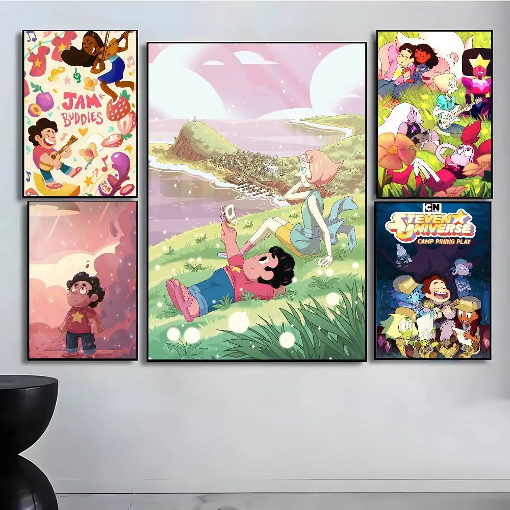 ملصق فني من ستيفن يونيفرس ريترو كرافت مع مطبوعات هدية تزيين غرفة النوم وغرفة المعيشة